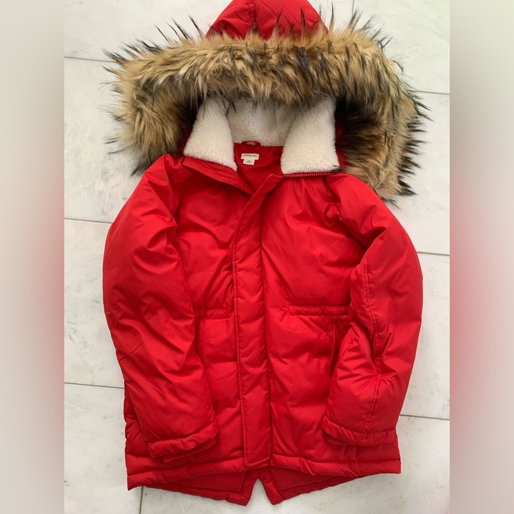 Crewcuts Red Parka. Size 10